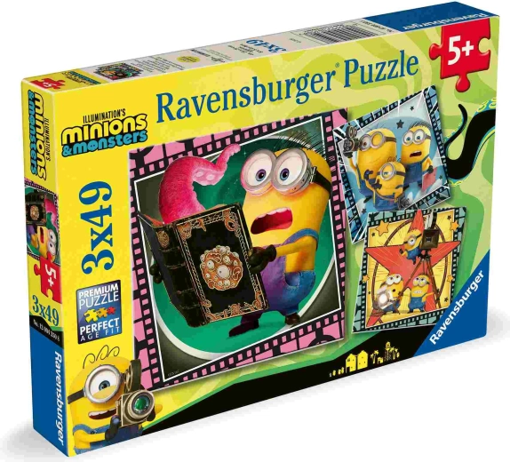 Puzzel Minions 3, 3 × 49 stukjes