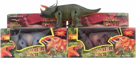 Lopende lichtgevende dinosaurus op batterijen voor kinderen