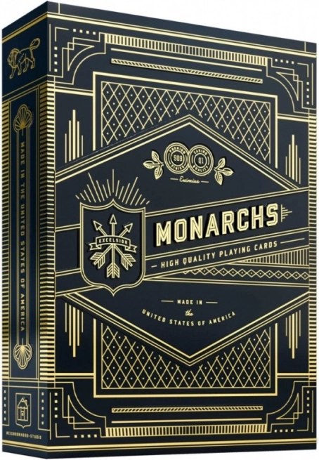 Speelkaarten Monarchs Zwart