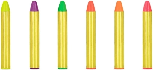 6 opvallende kleuren in één set
