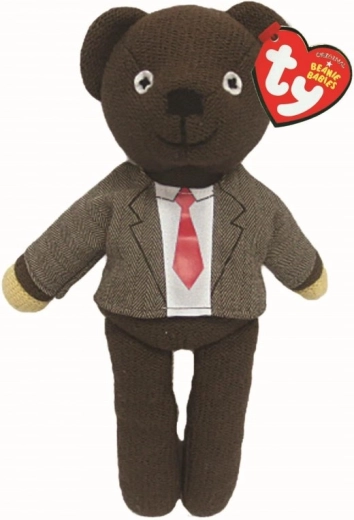 Ty Mr. Bean pluchen teddybeer Teddy met jas en stropdas 20 cm - 1 stuk