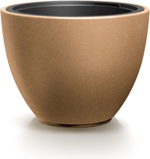 Bloempot met inzet HEOS Eco Wood 39,5 cm naturo