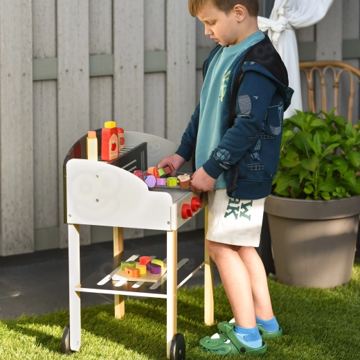 Mobiele barbecue voor binnen en buiten