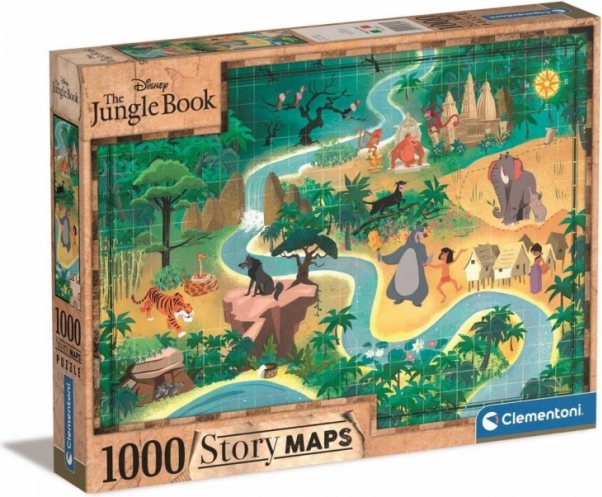 Puzzle Story Maps: Jungleboek - 1000 stukjes