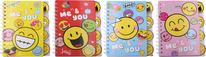 Notitieblok Smiley met ringband
