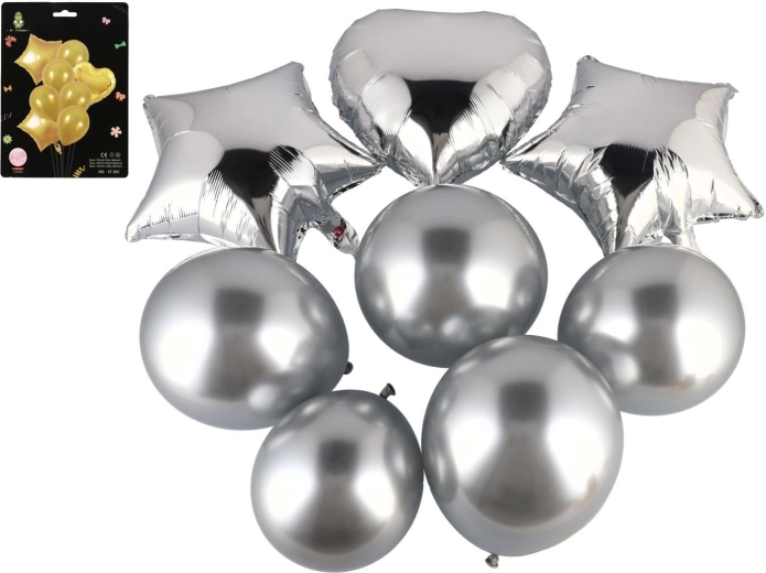 Set opblaasbare ballonnen met hart - 8 stuks