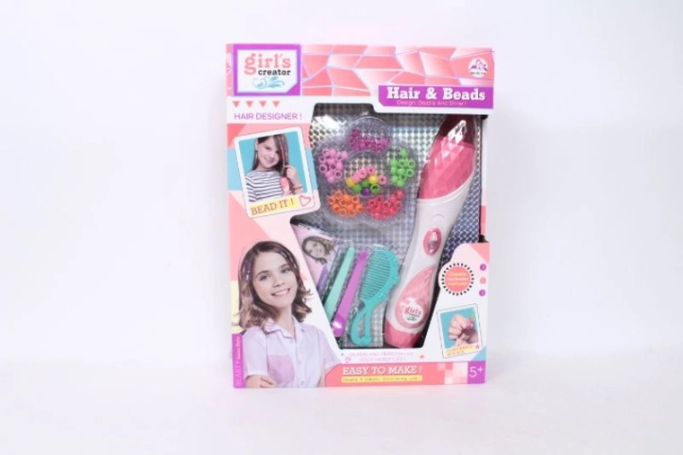 Zapletset voor haarstyling met kralen