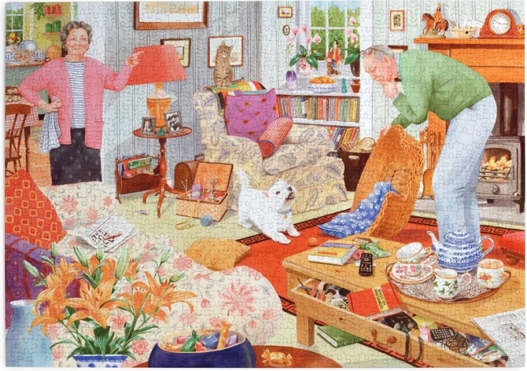 Puzzel House of Puzzles Het mysterie van de verloren brillen 1000 stukjes