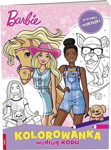 Barbie kleurboek volgens code met stickers