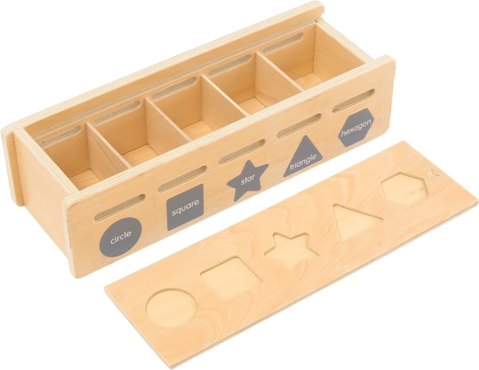 Praktische houten doos met vakjes