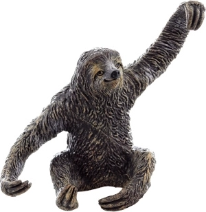 Plastic luiaardfiguur 8 cm