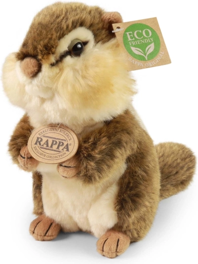 Rappa Pluchen wangzakeekhoorn, staand, ECO-FRIENDLY 20 cm