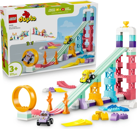 LEGO DUPLO Creatieve racebanen 3-in-1 met voertuigen