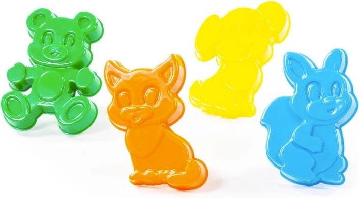 Set zandvormpjes dieren 4 stuks