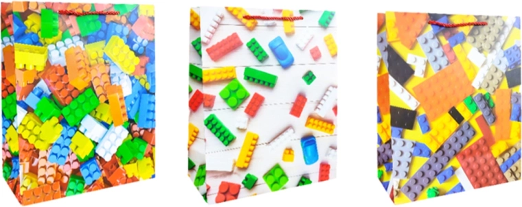 Cadeautas maat L – mix van patronen