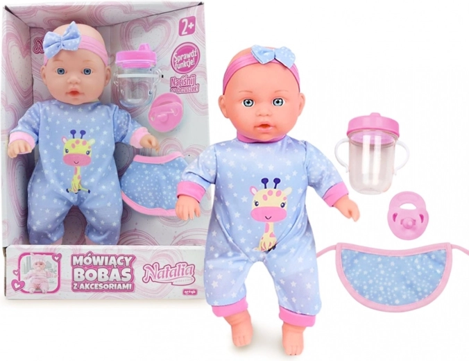 Sprekende babypop Natalia 30 cm