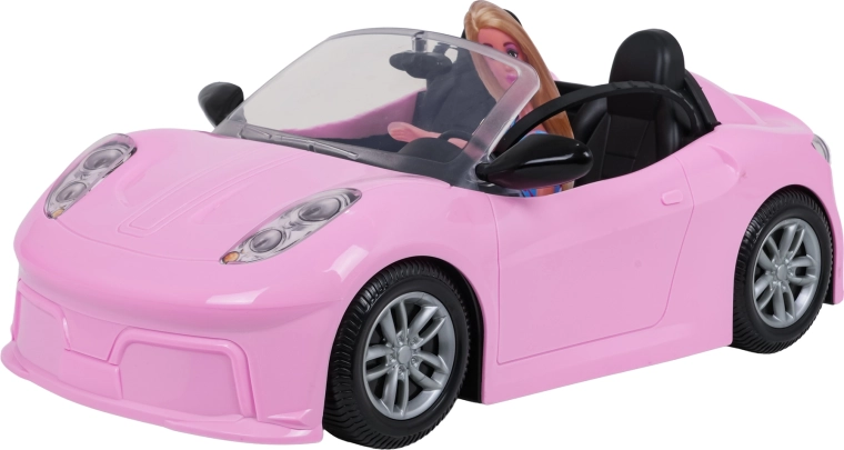 Roze cabriolet voor de pop