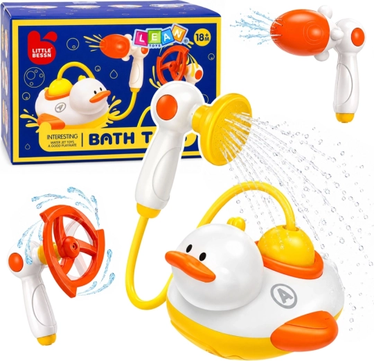 Badspeeltje eendje met douche en wateropzetstukken