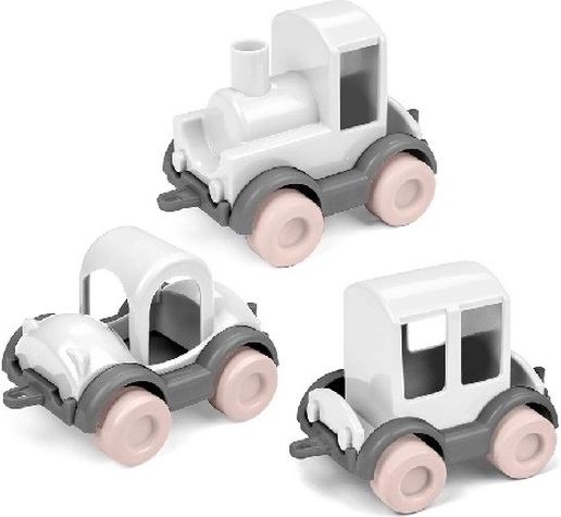 Wader Kids Cars Trio roze suikerspin – set van 3 autootjes