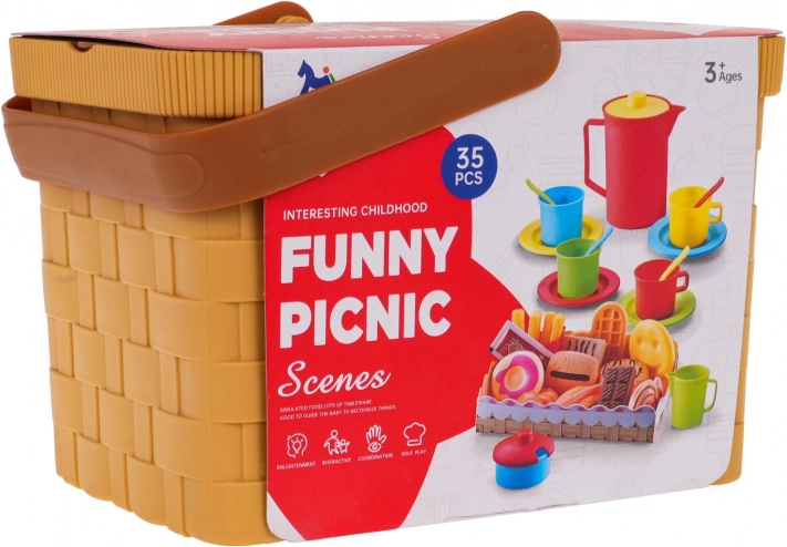 Kinder picknickmand – 35-delig