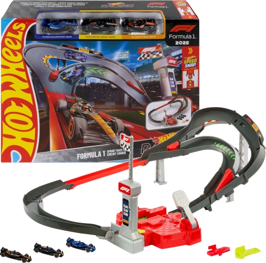 Hot Wheels HW Racing racebaan Formula 1 Sprint + 3 F1-auto’s