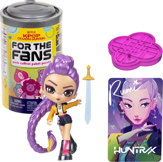 Mattel KPop Demon Hunters verrassingsverzamelfiguur met accessoire en verzamelkaart (Soda Pop-blik)