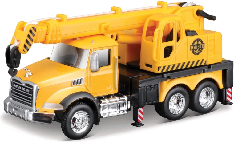 Maisto vrachtwagen Mack Granite met kraan