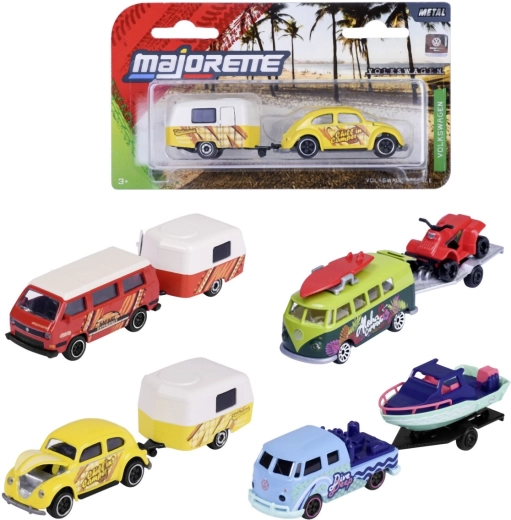 Metalen Volkswagen-autootje met aanhanger The Originals - 1 stuk