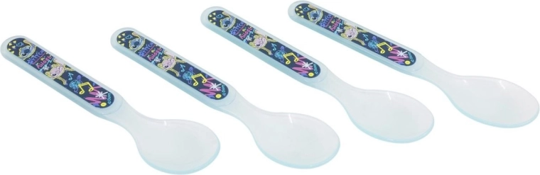 Stor set kinderlepels Stitch (4 stuks)