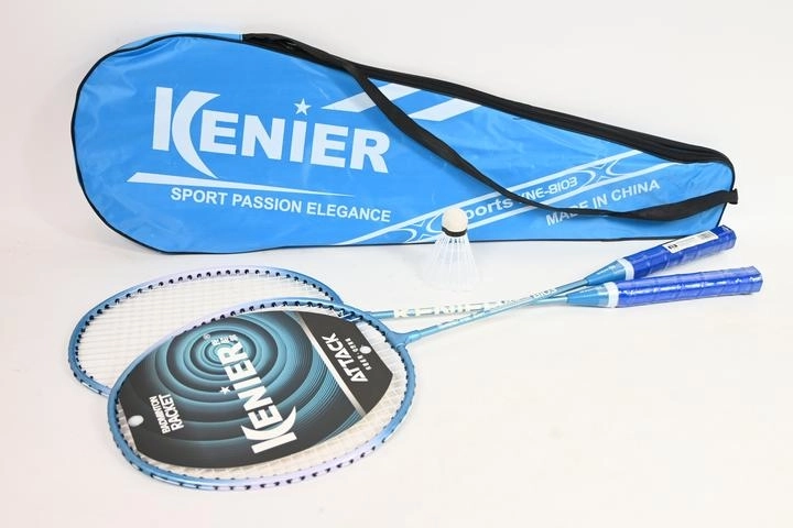 Kenier badmintonset blauw met shuttle