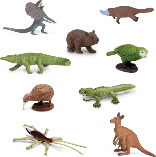 9 realistische mini figuurtjes van Australische dieren