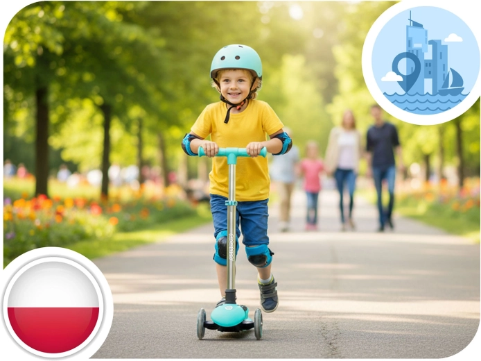 Stabiele driewielconstructie met balansbesturing