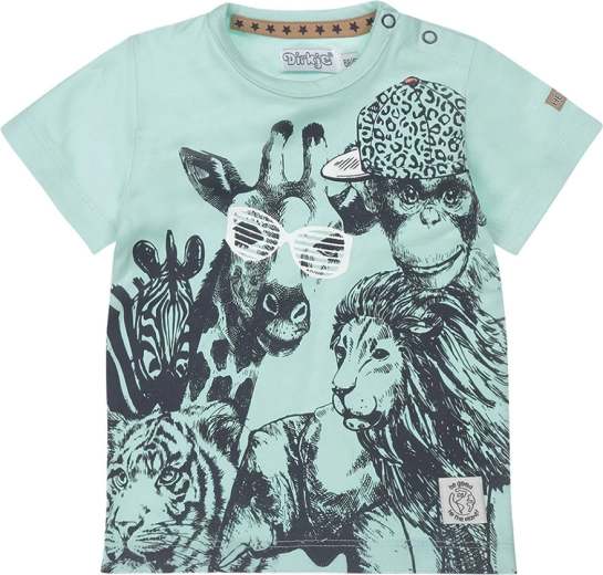 Dirkje jongens T-shirt met korte mouwen mint 80