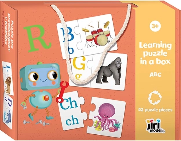 Puzzel voor kleuters in doos ABC