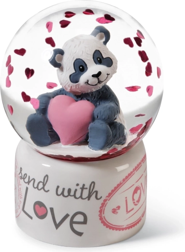 NICI sneeuwbol panda Love 6,5 cm