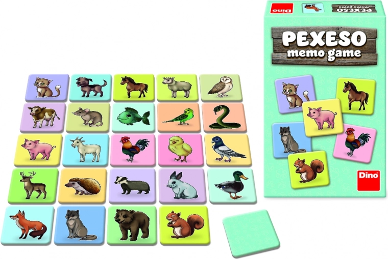 Pexeso Dierfiguren van Dino
