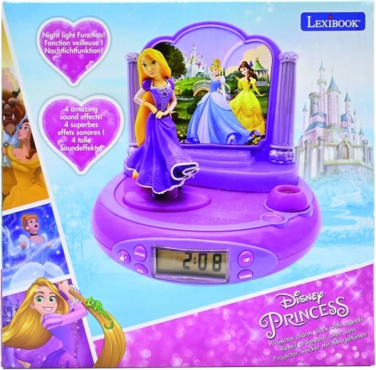 3D-wekker met projector Disney Prinsessen Rapunzel