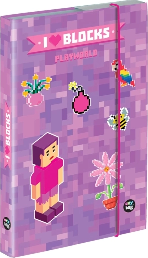 A4 schriftendoos Playworld Girl met elastiek