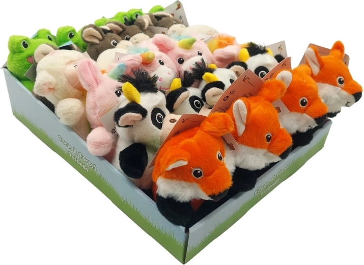 Pluchen bos- en boerderijdieren 15 cm (6 soorten)