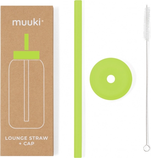MUUKI Lounge Rietje met Deksel Electric Lime