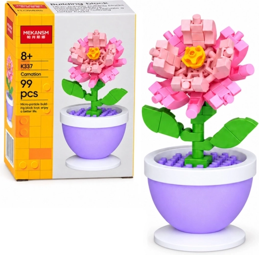 Mini bouwpakket anjer in pot - 1 stuk