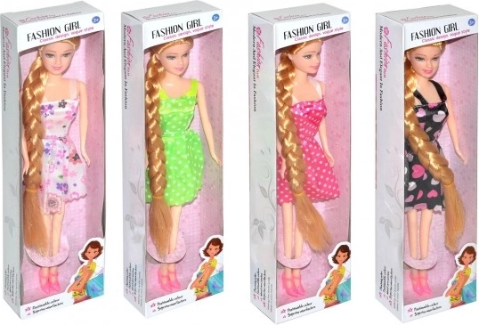 Pop met vlechtjes 28 cm