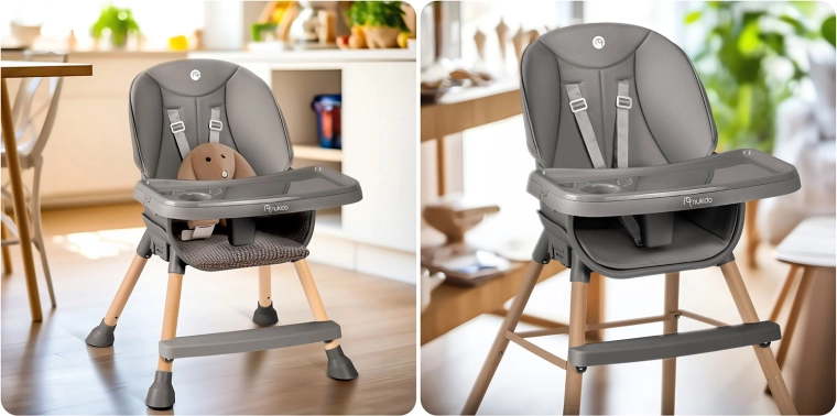 Groeiende 3-in-1 stoel voor eten, spelen en leren