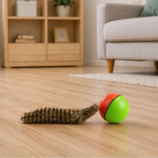 Zachte pluchen staart