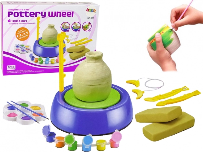 Kleurenset voor klei DIY Potter's Wheel
