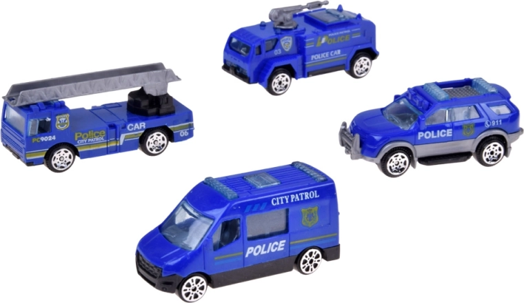 Vier politieauto