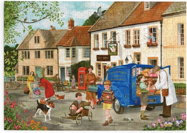Puzzel House of Puzzles Verkoop van peperkoek, 500 extra grote puzzelstukken