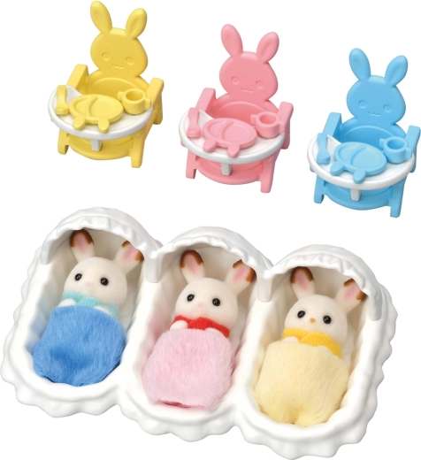 Sylvanian Families verzorgingsset voor drieling Chocolate konijntjes