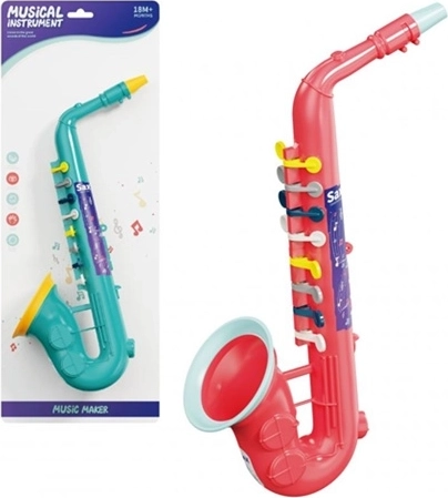 Saxofoon op wieltjes