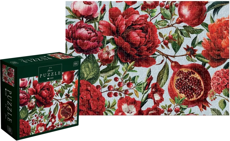 Puzzel bloemen – rode bloemen 500 stukjes